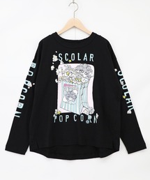 ScoLar(スカラー) ポップコーン柄 ロングスリーブTシャツ