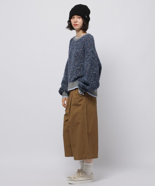 niko and...(ニコアンド)の「MIXカラーネッププルオーバー(ニット/セーター・レディース・ネイビー/ブラウン/アイボリー・MEDIUM/LARGE)」の15枚目の写真