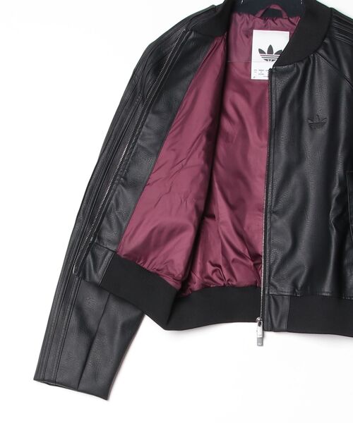 adidas（アディダス）の「【adidas】PLEATHER SST TRACKTOP（その他アウター・レディース・ブラック・L/S/M）」の3枚目の写真