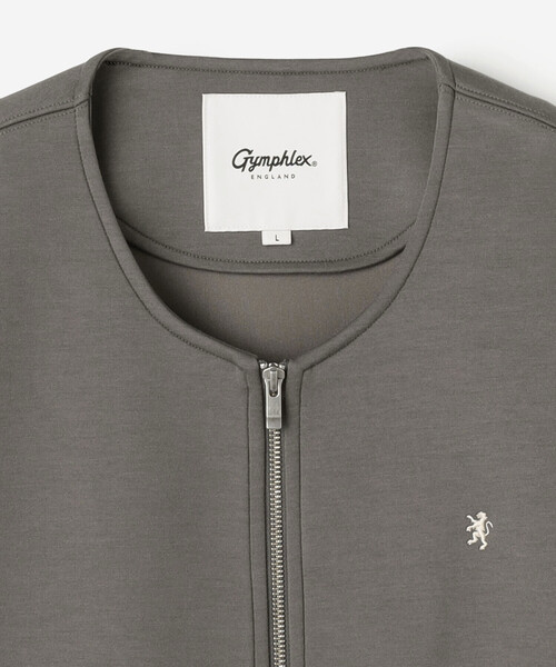 GYMPHLEX(ジムフレックス)の「Gymphlex | ダンボールニット ジップブルゾン MEN(カーディガン/ボレロ・メンズ・チャコール/カーキ系1・L/M)」の5枚目の写真
