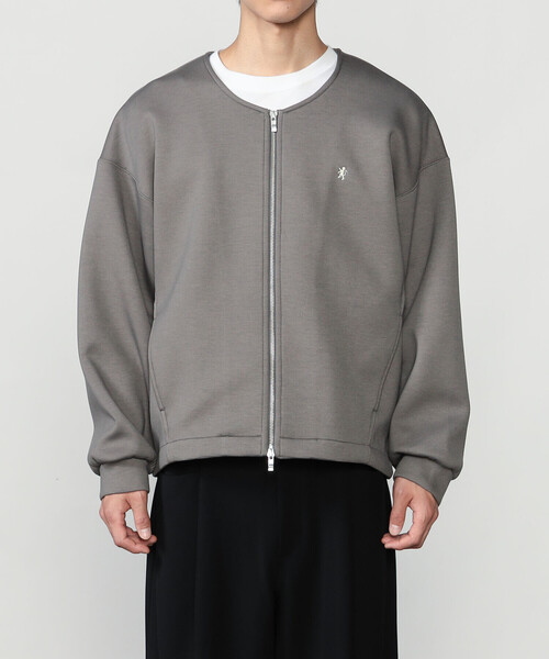 GYMPHLEX(ジムフレックス)の「Gymphlex | ダンボールニット ジップブルゾン MEN(カーディガン/ボレロ・メンズ・チャコール/カーキ系1・L/M)」の11枚目の写真