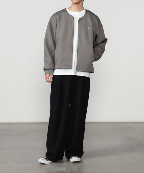 GYMPHLEX(ジムフレックス)の「Gymphlex | ダンボールニット ジップブルゾン MEN(カーディガン/ボレロ・メンズ・チャコール/カーキ系1・L/M)」の15枚目の写真