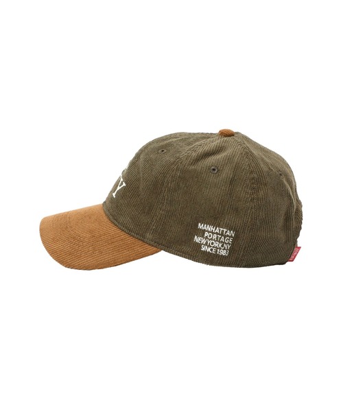 Manhattan Portage(マンハッタンポーテージ)の「COTTON CURDUROY 6P CAP(キャップ・メンズ・ブラック/オリーブ/ベージュ・FREE)」の5枚目の写真