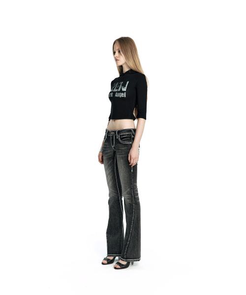 KASHIKO(カシコ)の「Zen Angel Hoodie Top Black(Tシャツ/カットソー・レディース・その他・SMALL/MEDIUM)」の3枚目の写真