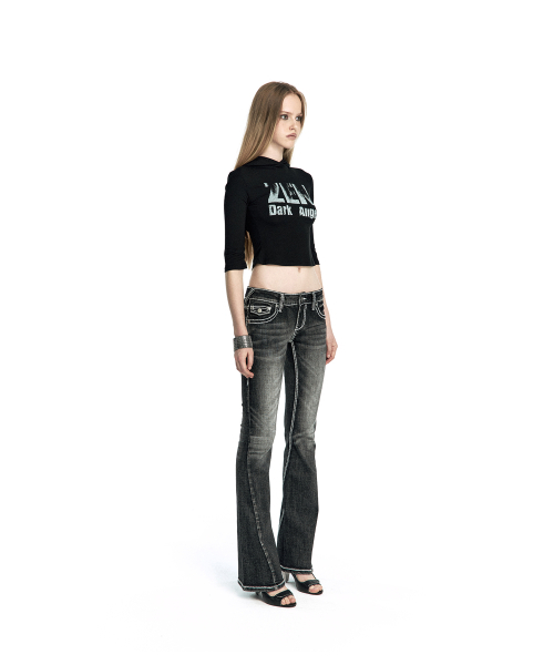 KASHIKO(カシコ)の「Zen Angel Hoodie Top Black(Tシャツ/カットソー・レディース・その他・SMALL/MEDIUM)」の5枚目の写真