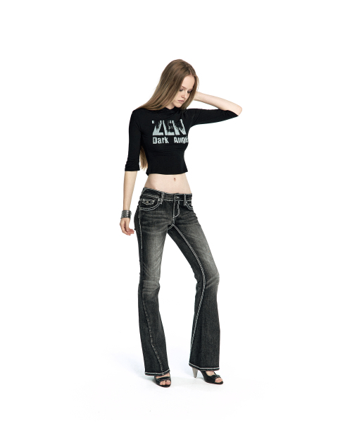 KASHIKO(カシコ)の「Zen Angel Hoodie Top Black(Tシャツ/カットソー・レディース・その他・SMALL/MEDIUM)」の6枚目の写真