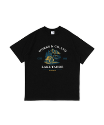 レイクプレイス 半袖Tシャツ (ブラック)