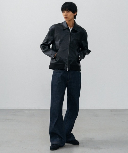 LURAKU（ルラク）の「【LURAKU】Synthetic Leather Zip Blouson/ シンセティックレザージップブルゾン（ブルゾン・メンズ・ブラック/ブラウン・SMALL/MEDIUM/LARGE）」の21枚目の写真
