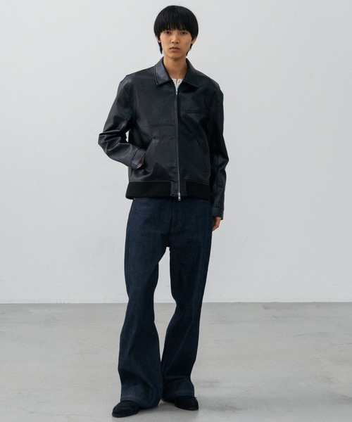 LURAKU（ルラク）の「【LURAKU】Synthetic Leather Zip Blouson/ シンセティックレザージップブルゾン（ブルゾン・メンズ・ブラック/ブラウン・SMALL/MEDIUM/LARGE）」の22枚目の写真