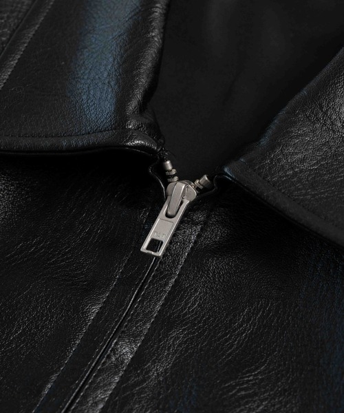 LURAKU（ルラク）の「【LURAKU】Synthetic Leather Zip Blouson/ シンセティックレザージップブルゾン（ブルゾン・メンズ・ブラック/ブラウン・SMALL/MEDIUM/LARGE）」の7枚目の写真