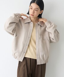 【RONEL/セットアップ対応】ヘリンボーンブルゾン