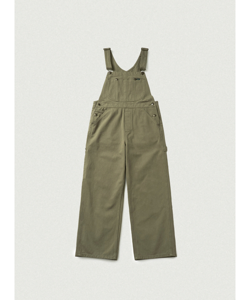 The Barnnet(ザバーネット)の「Leaf Herringbone Cotton Overall_Khaki(サロペット/オーバーオール・レディース・その他・OS)」の1枚目の写真