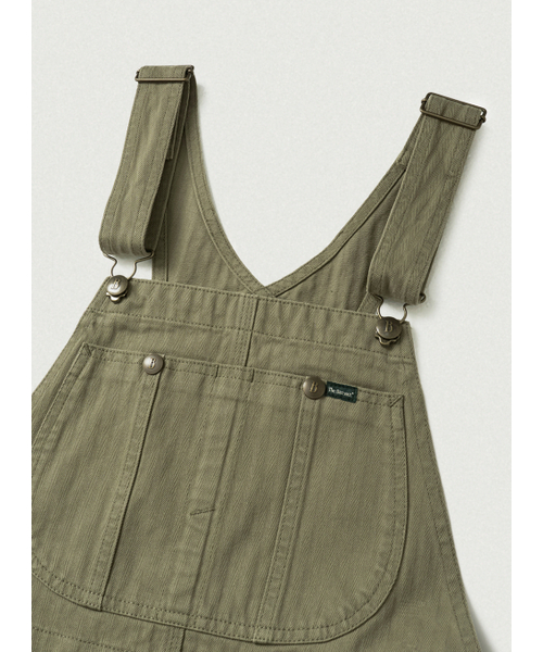 The Barnnet(ザバーネット)の「Leaf Herringbone Cotton Overall_Khaki(サロペット/オーバーオール・レディース・その他・OS)」の3枚目の写真