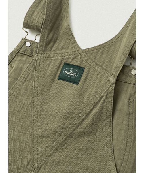 The Barnnet(ザバーネット)の「Leaf Herringbone Cotton Overall_Khaki(サロペット/オーバーオール・レディース・その他・OS)」の5枚目の写真