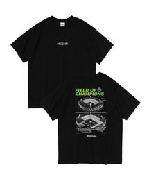 スタジアム ブループリント 半袖Tシャツ (ブラック)