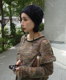 Ameri（アメリ）の「FROWZY CHUNKY BEANIE（ニットキャップ/ビーニー）」