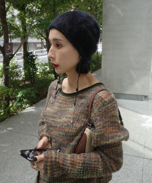 Ameri(�A����)��FROWZY CHUNKY BEANIE(�j�b�g�L���b�v/�r�[�j�[)