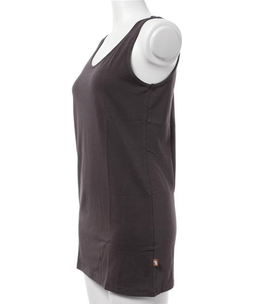 REAL CUBE（リアルキューブ）の「【UV99%CUT】REAL CUBE 極上素材コットンモダールタンクトップ（タンクトップ・レディース・杢グレー/ホワイト×グレー/ブラック系その他/ブルー系その他/グレイッシュベージュ/オフホワイト/ライトベージュ/ブラック/ネイビー/ベージュ系その他/ホワイト×ネイビー/モカ/ダークブルー/ブラウン・42/38/40/36）」の15枚目の写真