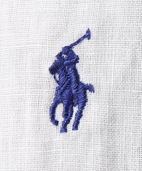 POLO RALPH LAUREN（ポロ ラルフ ローレン）の「エステート ソリッド リネン シャツ（シャツ/ブラウス・メンズ・ホワイト/レッド・XX-LARGE/X-SMALL/LARGE/SMALL/MEDIUM/X-LARGE）」の7枚目の写真