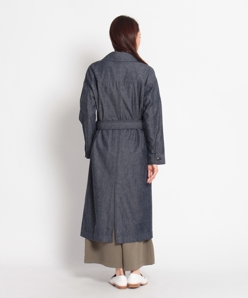 HusHusH（ハッシュアッシュ）の「デニムベルテッドコート（その他アウター・レディース・ブルー/ブルー系1・03/02）」の5枚目の写真