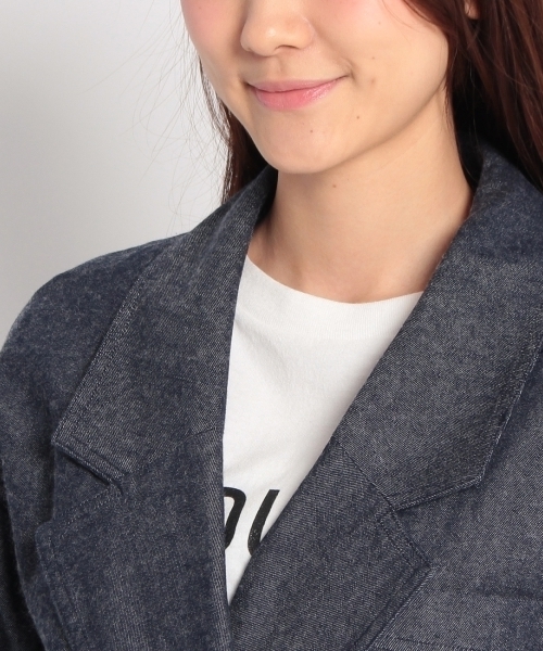 HusHusH（ハッシュアッシュ）の「デニムベルテッドコート（その他アウター・レディース・ブルー/ブルー系1・03/02）」の6枚目の写真