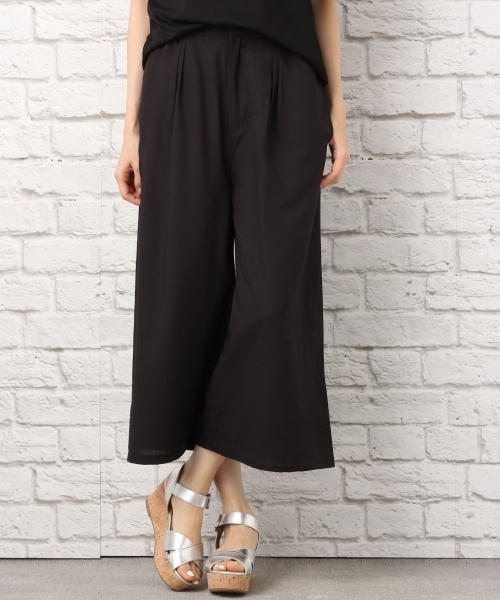 LEPSIM（レプシィム）の「GRINFILミディガウチョ 711449（その他パンツ・レディース・ブラック/キャメル/オフホワイト・MEDIUM/LARGE）」の2枚目の写真