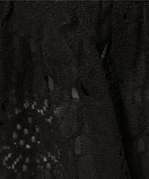 earth music&ecology(アースミュージックアンドエコロジー)の「袖フリルレースプルオーバー(シャツ/ブラウス・レディース・ブラック/ピンクベージュ/ミント/オフホワイト・FREE)」の5枚目の写真