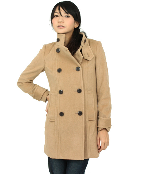 Abahouse Devinette（ドゥヴィネット）の「アンゴラウール（その他アウター・レディース・ブラック/ベージュ・2/1）」の2枚目の写真