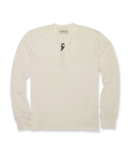 Denim & Supply Ralph Lauren(デニムアンドサプライラルフローレン)の「フラッグプラケット ジャージー ヘンリー(Tシャツ/カットソー・メンズ・クリーム・X-SMALL/SMALL/MEDIUM/LARGE/X-LARGE)」の1枚目の写真