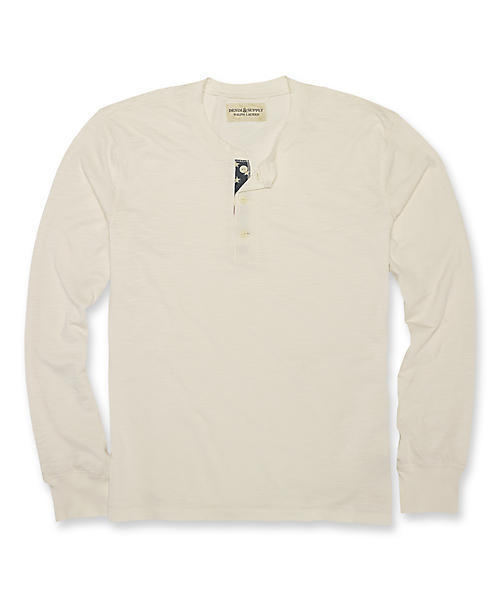 Denim & Supply Ralph Lauren(デニムアンドサプライラルフローレン)の「フラッグプラケット ジャージー ヘンリー(Tシャツ/カットソー・メンズ・クリーム・X-SMALL/SMALL/MEDIUM/LARGE/X-LARGE)」の2枚目の写真