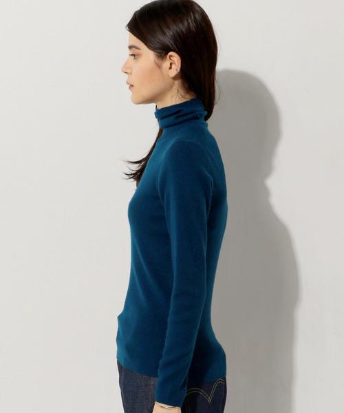 UNITED ARROWS（ユナイテッドアローズ）の「UBBT W/CA 16G リブ タートルネック ニット◆（ニット/セーター・レディース・オフホワイト/ブラック/グレー/オレンジ系その他/コバルトブルー・FREE）」の21枚目の写真