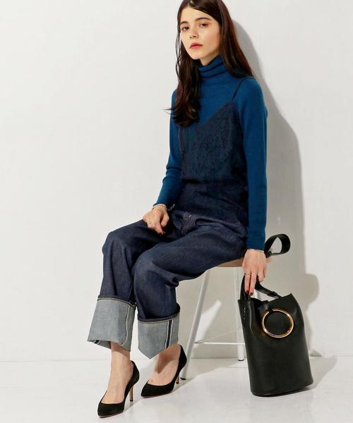 UNITED ARROWS（ユナイテッドアローズ）の「UBBT W/CA 16G リブ タートルネック ニット◆（ニット/セーター・レディース・オフホワイト/ブラック/グレー/オレンジ系その他/コバルトブルー・FREE）」の22枚目の写真