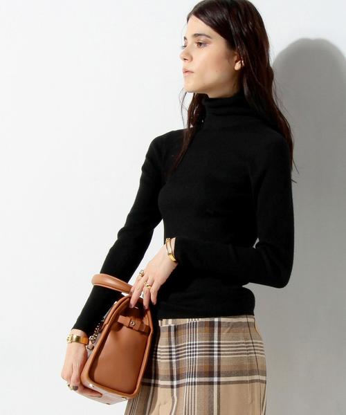 UNITED ARROWS（ユナイテッドアローズ）の「UBBT W/CA 16G リブ タートルネック ニット◆（ニット/セーター・レディース・オフホワイト/ブラック/グレー/オレンジ系その他/コバルトブルー・FREE）」の19枚目の写真