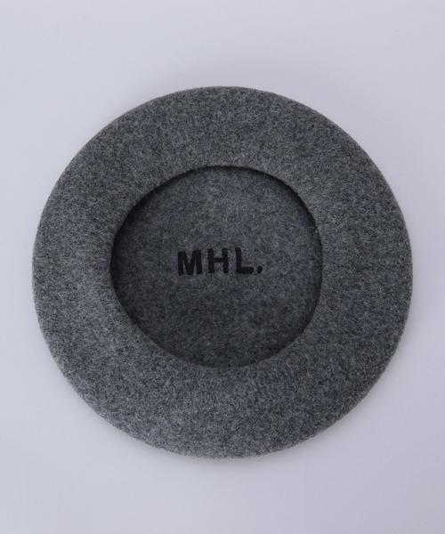 BEAUTY&YOUTH UNITED ARROWS（ビューティーアンドユースユナイテッドアローズ）の「＜MHL＞BERET/ﾍﾞﾚｰ帽.（ハンチング/ベレー帽・レディース・オフホワイト/グレー・FREE）」の6枚目の写真