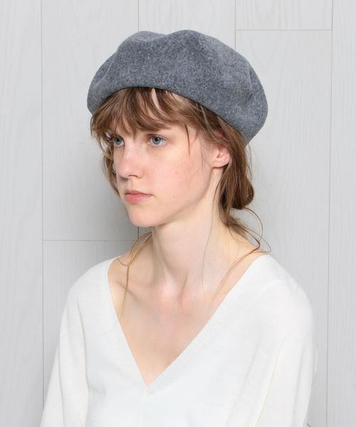 BEAUTY&YOUTH UNITED ARROWS（ビューティーアンドユースユナイテッドアローズ）の「＜MHL＞BERET/ﾍﾞﾚｰ帽.（ハンチング/ベレー帽・レディース・オフホワイト/グレー・FREE）」の7枚目の写真