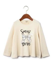 green label relaxing | ■■■【KIDS】ラメリボン プルオーバー◆(Tシャツ/カットソー)