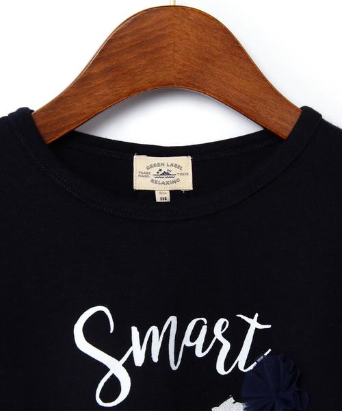 green label relaxing(グリーンレーベルリラクシング)の「■■■【KIDS】ラメリボン プルオーバー◆(Tシャツ/カットソー・キッズ・オフホワイト/ネイビー・105/125/95/135/115)」の8枚目の写真