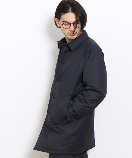 MYSELF ABAHOUSE（マイセルフアバハウス）の「【本物のダウン】ステンカラーコート河田ダウン | マイセルフ（ダウンジャケット/コート・メンズ・ネイビー/カーキ・MEDIUM/SMALL/LARGE）」の6枚目の写真