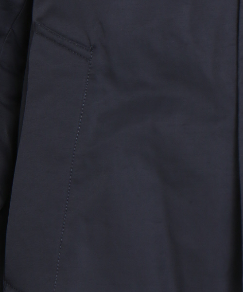 MYSELF ABAHOUSE（マイセルフアバハウス）の「【本物のダウン】ステンカラーコート河田ダウン | マイセルフ（ダウンジャケット/コート・メンズ・ネイビー/カーキ・MEDIUM/SMALL/LARGE）」の3枚目の写真