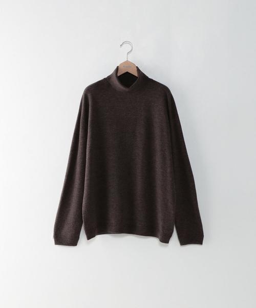 crepuscule(クレプスキュール)の「<crepuscule> WO TTL/ニット(ニット/セーター・メンズ・ワインレッド/ブラック/ダークブラウン・2/1)」の2枚目の写真