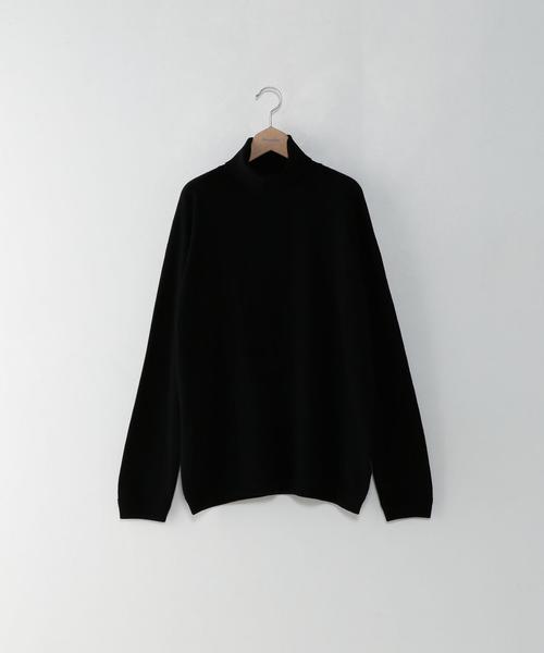 crepuscule(クレプスキュール)の「<crepuscule> WO TTL/ニット(ニット/セーター・メンズ・ワインレッド/ブラック/ダークブラウン・2/1)」の1枚目の写真