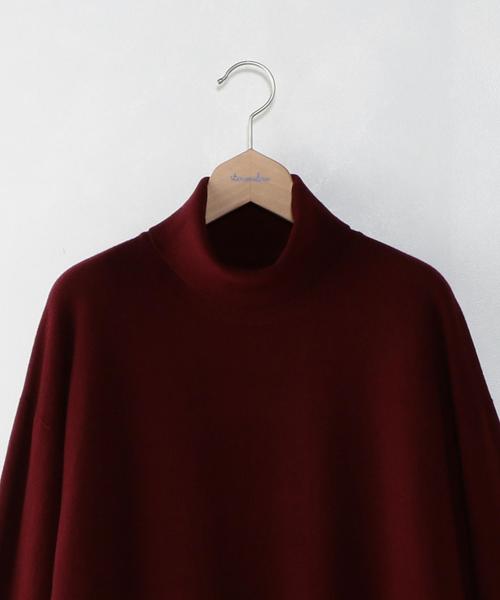 crepuscule(クレプスキュール)の「<crepuscule> WO TTL/ニット(ニット/セーター・メンズ・ワインレッド/ブラック/ダークブラウン・2/1)」の11枚目の写真