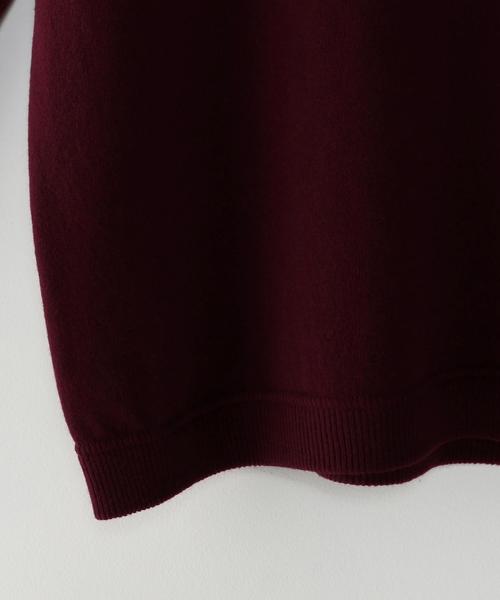 crepuscule(クレプスキュール)の「<crepuscule> WO TTL/ニット(ニット/セーター・メンズ・ワインレッド/ブラック/ダークブラウン・2/1)」の13枚目の写真