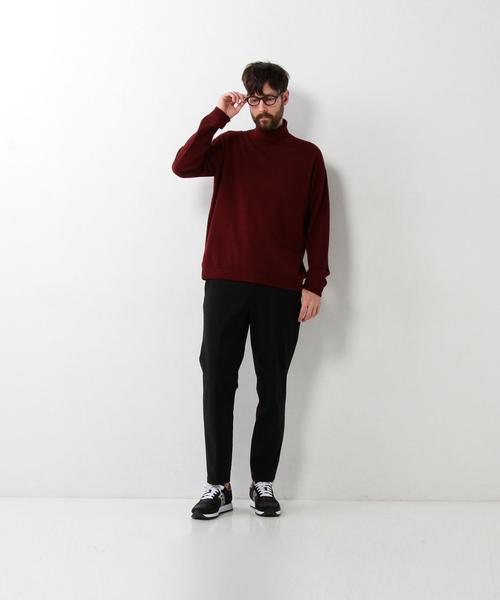 crepuscule(クレプスキュール)の「<crepuscule> WO TTL/ニット(ニット/セーター・メンズ・ワインレッド/ブラック/ダークブラウン・2/1)」の7枚目の写真