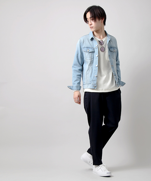 WEGO（ウィゴー）の「WEGO/ストレッチデニムジャケット（デニムジャケット・メンズ・ダークインディゴブルー/ライトインディゴブルー/ブルー系その他/ブルー系その他2/ブラック・LARGE/SMALL/MEDIUM/X-LARGE）」の8枚目の写真