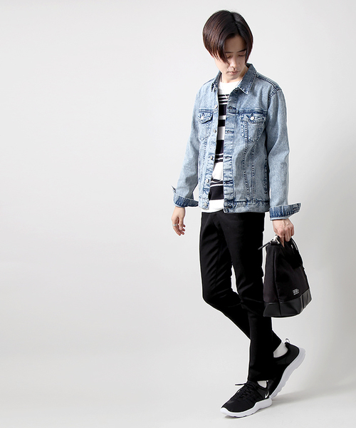 WEGO（ウィゴー）の「WEGO/ストレッチデニムジャケット（デニムジャケット・メンズ・ダークインディゴブルー/ライトインディゴブルー/ブルー系その他/ブルー系その他2/ブラック・LARGE/SMALL/MEDIUM/X-LARGE）」の9枚目の写真