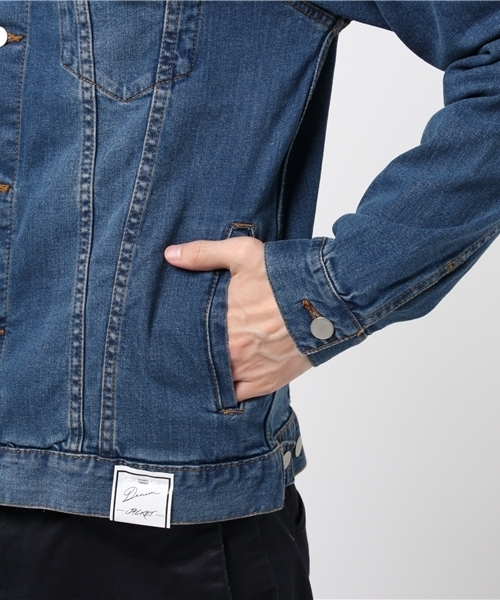 WEGO（ウィゴー）の「WEGO/ストレッチデニムジャケット（デニムジャケット・メンズ・ダークインディゴブルー/ライトインディゴブルー/ブルー系その他/ブルー系その他2/ブラック・LARGE/SMALL/MEDIUM/X-LARGE）」の15枚目の写真