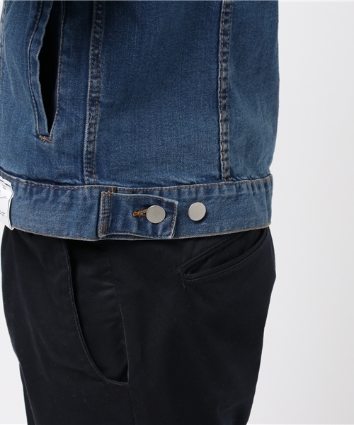 WEGO（ウィゴー）の「WEGO/ストレッチデニムジャケット（デニムジャケット・メンズ・ダークインディゴブルー/ライトインディゴブルー/ブルー系その他/ブルー系その他2/ブラック・LARGE/SMALL/MEDIUM/X-LARGE）」の16枚目の写真