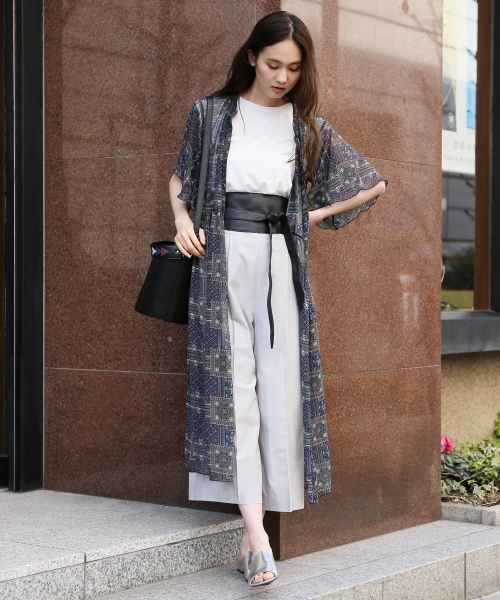 ✂️アフリカ布✂️気分が上がる⤴︎リラックスパンツ GLOBAL WORK（グローバルワーク）の「冷感ソフトリネンMIXパンツ