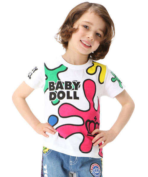 Babydoll ベビードール の 親子ペア スライムtシャツ スタッフデザインt9315k Tシャツ カットソー Wear